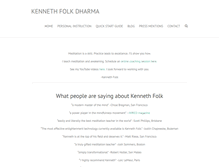 Tablet Screenshot of kennethfolkdharma.com